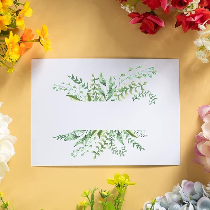 50 Sheets Blank Cardstock Paper 250 GSM Thick Heavy Cards Stock for DIY Art Projects, Card Making, Postcards, Greeting Cards, Birthday Party, Wedding Invitation (White, 5x7 inches)-DeskLoop Office