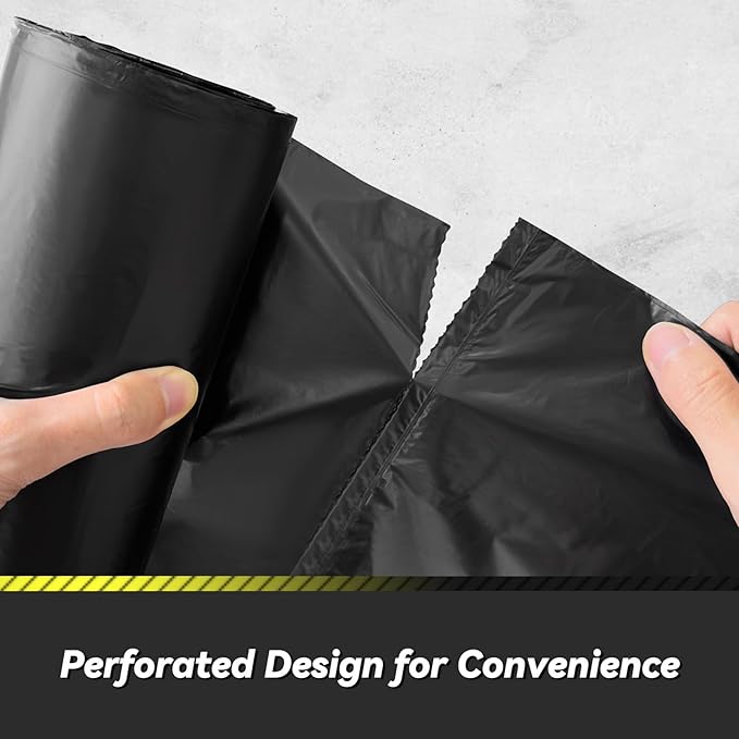 150 Count 55-60 Gallon Trash Bags, Sturdy & Tear-Resistant Commercial Can Liners 55 Gallon, Large Garbage Bags, Large Black Trash Bags for Commercial, Lawn and Leaf Bags-DeskLoop Office