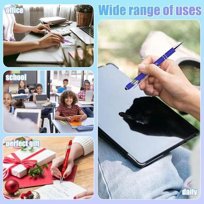 100 Pcs Inspirational Pens - Motivational Ballpoint Bulk Pens with quotes Stylus Tip Gifts for School Coworkers Office Supplies Black Ink-DeskLoop Office