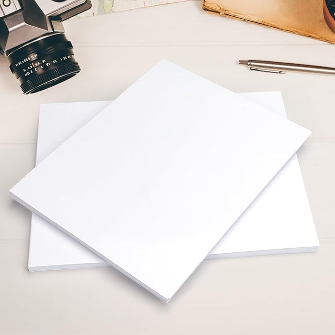 ZBEIVAN Photo Paper 8x10, 8.5x11 inch, Glossy Photo Papers 100 Sheets, 200 GSM Paper for Printer (50 Sheets of each size 8x10, 8.5x11)-DeskLoop Office