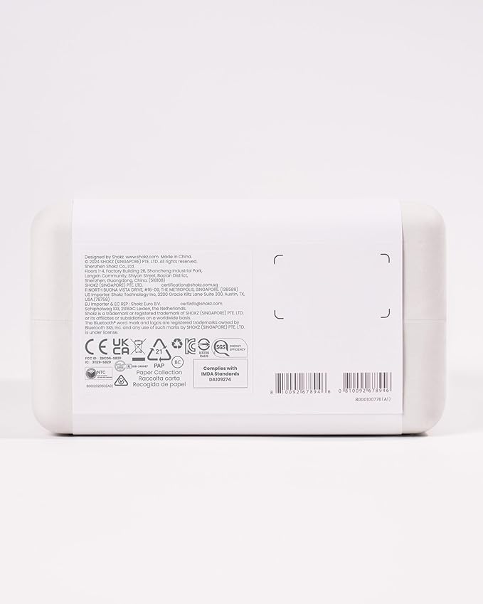 SHOKZ New OpenRun Pro 2 - Open-Ear, Bone Conduction Sport Headphones - with Reflective Strip - Sweat Resistant, Workout Headphones - Secure, Wireless, Comfortable Fit-Deep Bass and Smart Mic App-DeskLoop Office