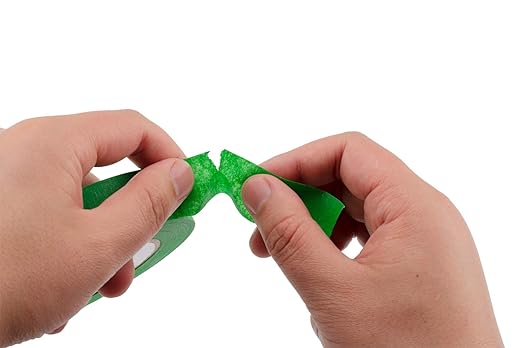 Lichamp 10 Pack Green Painters Tape 1 inch, Medium Adhesive Green Masking Tape Bulk Multi Pack, 1 inch x 55 Yards x 10 Rolls (550 Total Yards)-DeskLoop Office