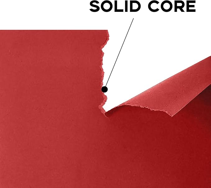 100 Sheets Dark Red Cardstock 8.5 x 11 Red Printer Paper, Goefun 80lb Card Stock Paper for Christmas, Valentines, Invitations and Craft-DeskLoop Office