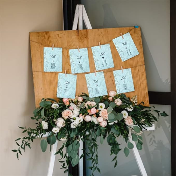 24 Sheets Light Blue Cardstock 8.5 x 11 Pastel Paper, Goefun 80lb Card Stock Printer Paper for Invitations, Menus, Crafts, DIY Cards-DeskLoop Office