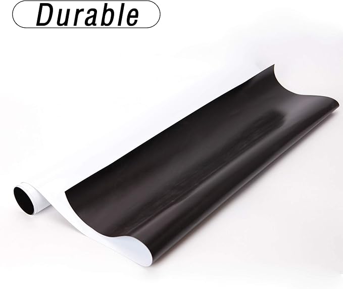 Magnetic Whiteboard Contact Paper for Wall 60 x 36 inches, Magnetic Dry Erase White Board Sticker with Non-Adhesive Backing for Office Home School-DeskLoop Office