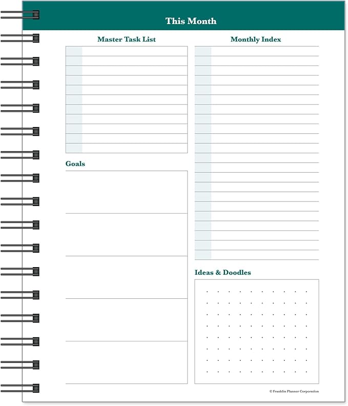 FranklinCovey - Undated Planner | Weekly - Wire-Bound Planner (7” x 8.5” X 1”)-DeskLoop Office