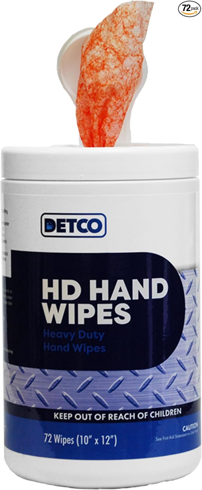Hand and Tool Wipes, Heavy Duty Tool Cleaning Wipes, Hand Cleaning Wipes, Degreasing, Waterless Hand Cleaner, Dual Surface, Work Surface Wipes - 72 Count-DeskLoop Office