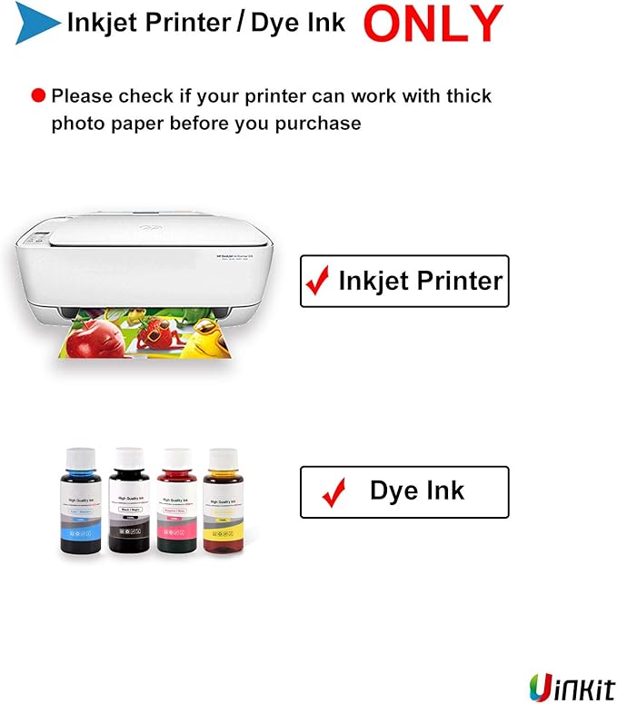 Uinkit 11 x 17 Thick Photo Paper Glossy 11x17 60Sheets 62lb Inkjet Heavyweight 230gsm Gallery show Brochure Pictures Funeral Bulletin Obituary Papers Obituaries Gloss Papers-DeskLoop Office