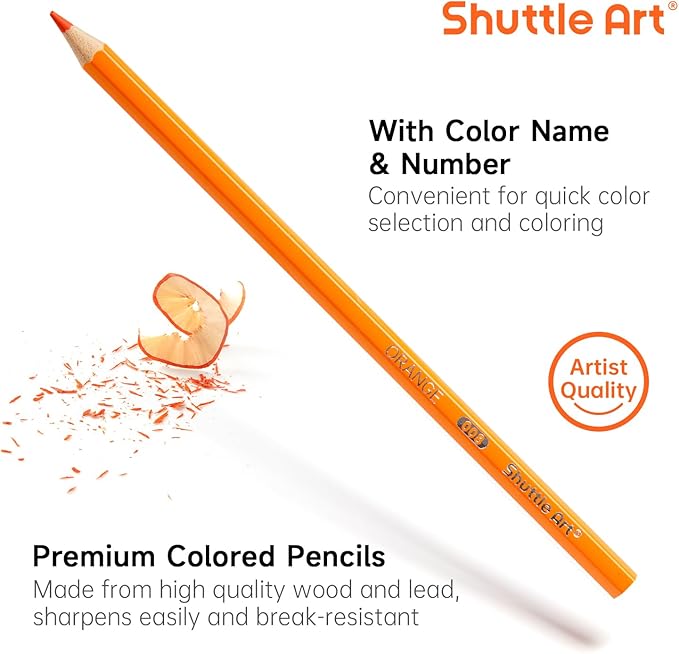Shuttle Art 720 Colored Pencils Bulk, 12 Vibrant Colors, Pack of 60, Pre-sharpened Coloring Pencils, Wood Colored Pencil for Kids Teachers, Classroom Essentials, Back to School Supplies-DeskLoop Office