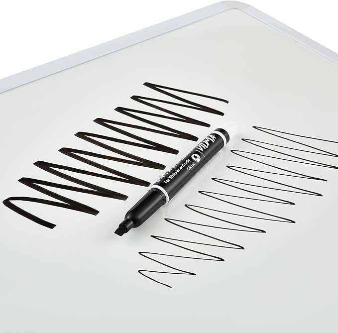 VILMA 90 Pack Black Whiteboard Markers, Dry Erase Markers with Chisel Tip, Bulk Classroom Office Supplies for White Board, School, Teachers, Kids, Non-Toxic, Low Odor-DeskLoop Office