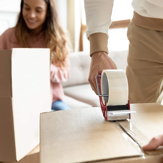 Fast Reload 2 Inch Tape Gun Dispenser Packing Packaging Sealing Cutter TG01 (Red)-DeskLoop Office