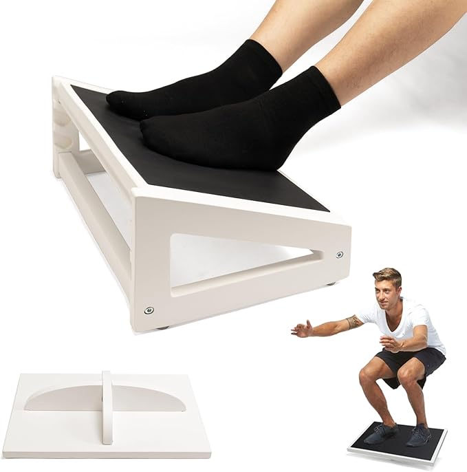 WOOD CITY Under Desk Footrest, 3 Heights Adjustable Foot Rest with Silicone Surface, 3 in 1 Non-Slip Foot Stool Improve Posture, Reduce Fatigue & Pain, Ideal for Home/Office/Gaming (White)-DeskLoop Office