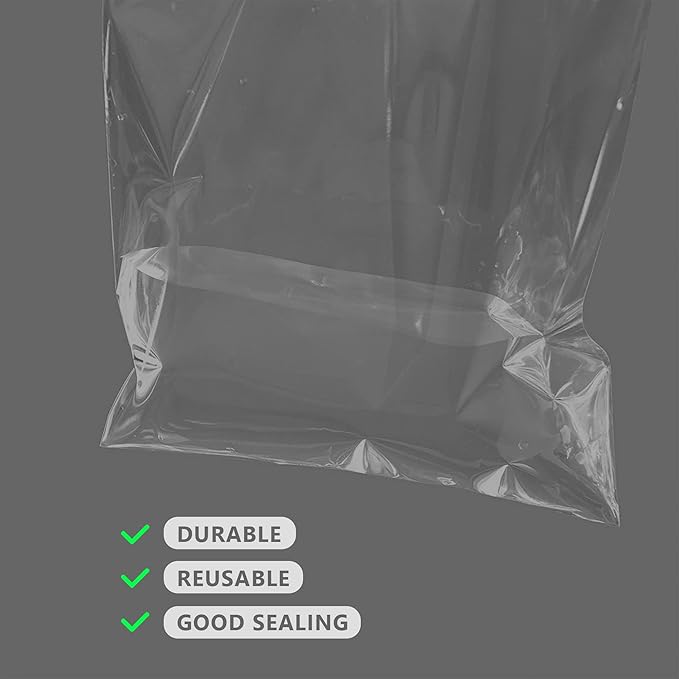 50 Pack Acid-Free Crystal Clear Sleeves Storage Bags - Image 8