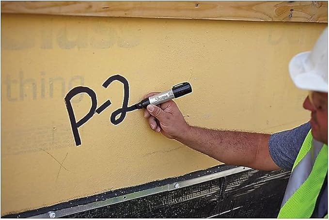 Sharpie Magnum Permanent Marker, Chisel Tip, Black, 72/Carton (44001)-DeskLoop Office