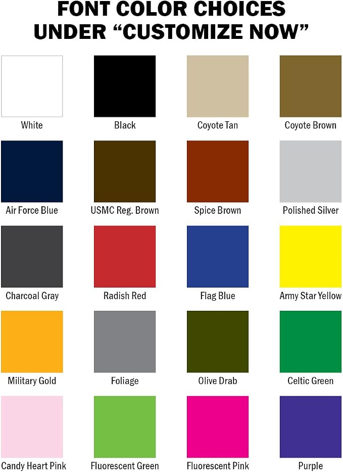 Custom Uniform Name Tapes Solid Colors. Dark Blue Fabric, 3.5 Inch Sew on - Image 2