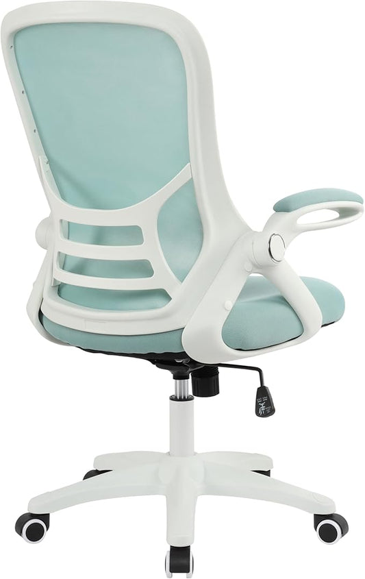 HYLONE Office Chair Ergonomic Desk Chair with Adjustable Armrests, Mesh Executive Chair, Home Office Computer Chairs for Long Hours(Blue)-DeskLoop Office