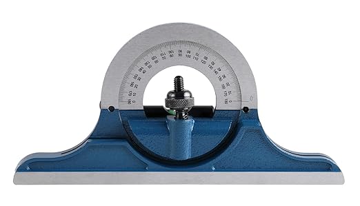 Accusize Industrial Tools 12'' 4 Combination Square Ruler Set Protractor Satin, 4-R Graduation, 0000-8101-DeskLoop Office