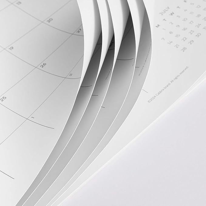 Cabbrix Desk Calendar 2025-2026 with Desktop Mat, Simple Desk Pad Calendar 15 x 12 Inch Include July 2025 to June 2026, Desk Blotter Calendar for Home School and Office-DeskLoop Office