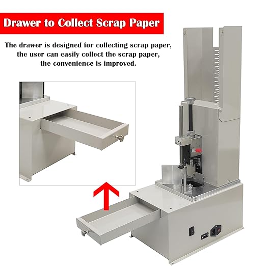 Electric Round Corner Cutter, Heavy Duty Fillet Paper Punch with Foot Pedal & Metal Protective Cover, R3-R9 Cutting Radius, Electric Corner Rounding Machine for PVC Name Card 1.97in Thickness-DeskLoop Office