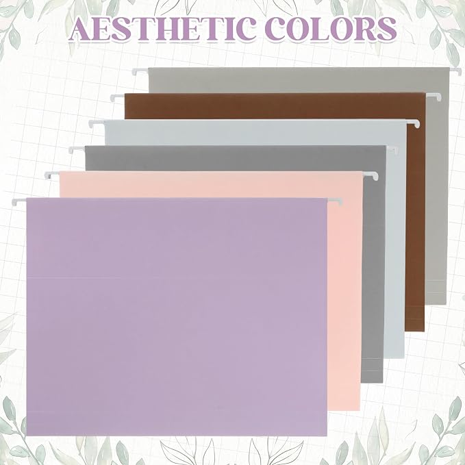 12 Pack Decorative Hanging File Folders, Letter Size - Image 6