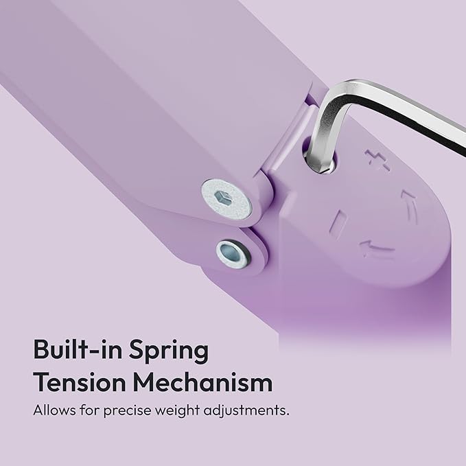 Pixio PS1D Wave Purple Dual Monitor Arm Stand Desk Mount - Fits up to 32 inches Monitors and up to 19.8lbs. VESA Compatibility and Integrated Cable Management-DeskLoop Office