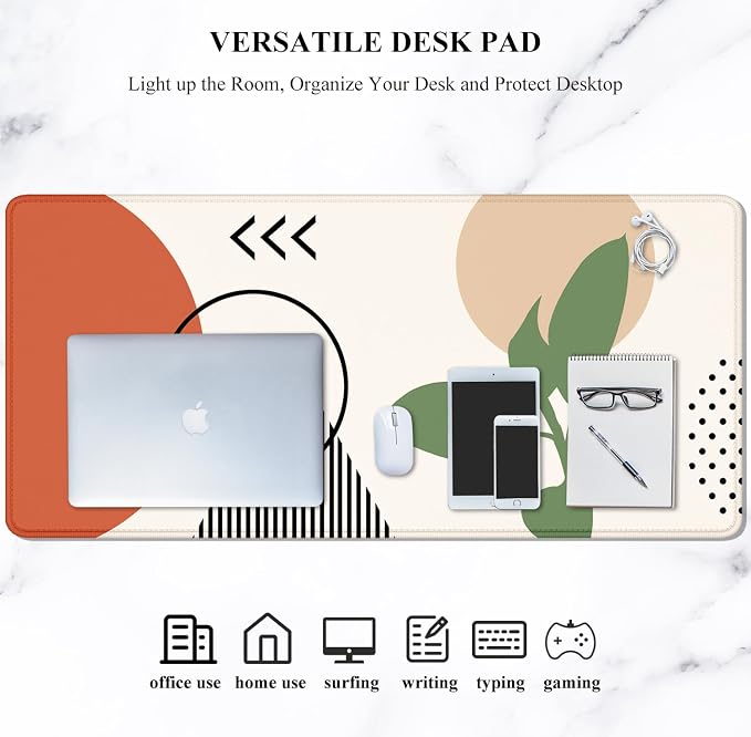 Auhoahsil Large Mouse Pad, XXL Desk Pad, Extened Mousepad 31.5" x 11.8" - Image 7