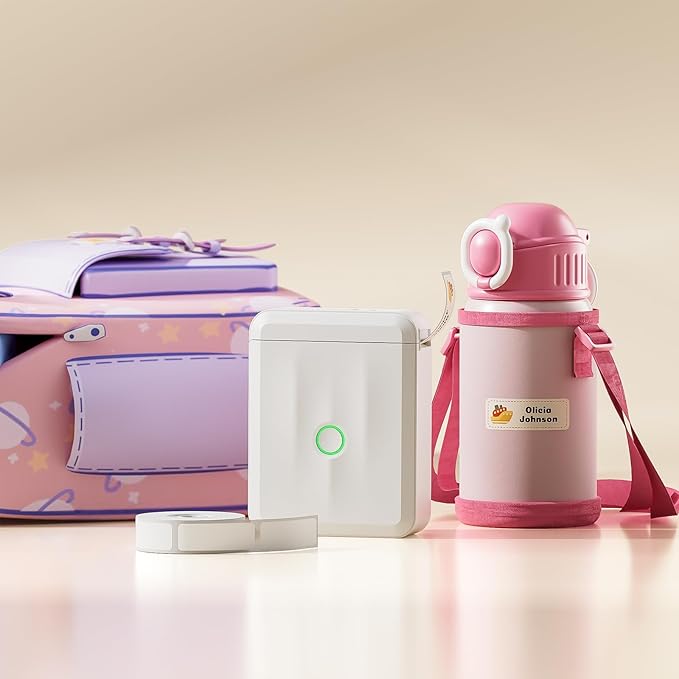 NIIMBOT Label Maker Machine Bluetooth Label Printer for School Home Office Organization, Wireless Mini Label Maker D110 Upgraded Version, Sticker Label Maker with 3Rolls Labels-DeskLoop Office