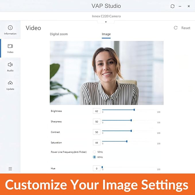Innex C220 HD 1080p Webcam with Microphone, 71°FOV, Noise Canceling, Low Light Correction, Privacy Shutter - Plug & Play USB Webcam for PC, Windows, Mac - Ideal for Work from Home, Remote Learning-DeskLoop Office