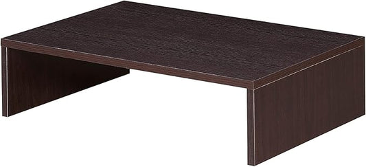 Convenience Concepts Designs2Go Small 23.75", 26" Contemporary TV or Computer Riser for Living Room, Modern Office, Den, Espresso-DeskLoop Office