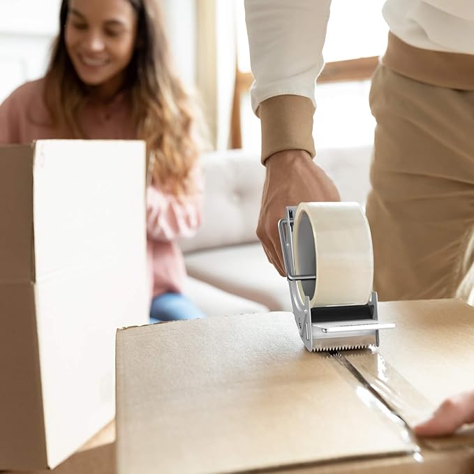 Fast Reload 2 Inch Tape Gun Dispenser Packing Packaging Sealing Cutter TG01 (TG01-WHT)-DeskLoop Office