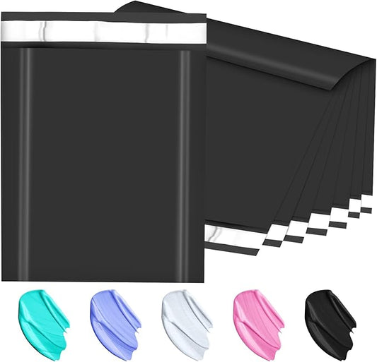Poly Mailers 14.5x19, Large Poly Mailers 100 Pack, Shipping Mailers with Self Seal Adhesive, Waterproof and Tear-Proof Mailers Poly Bags for Small Business (Black)-DeskLoop Office