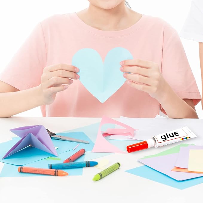 24 Sheets Light Blue Cardstock 8.5 x 11 Pastel Paper, Goefun 80lb Card Stock Printer Paper for Invitations, Menus, Crafts, DIY Cards-DeskLoop Office