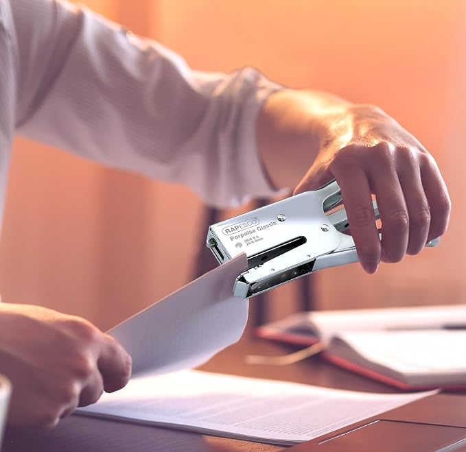 Rapesco R81000A3 Porpoise Classic Stapling Plier, 45 Sheet Capacity, Uses Type - Image 6