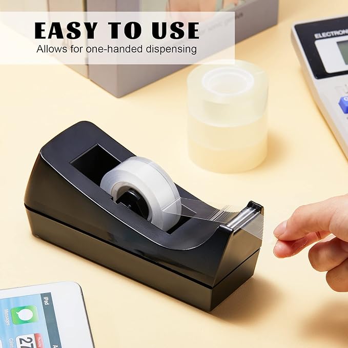 10 Pack Desktop Tape Dispenser Tape Roll Non Skid Base Tape Dispensers for Office Home School (Tape Not Included)-DeskLoop Office