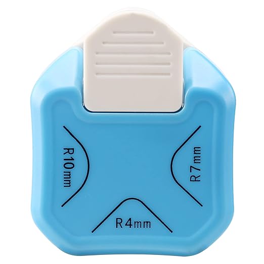 LOONENG 3 Way Rounded Corner Punch, 4mm, 7mm, 10mm 3 in 1 Corner Cutter for Paper Crafts, Laminator, Cardstock, DIY Projects, Photocards, Card Making and Scrapbooking-DeskLoop Office