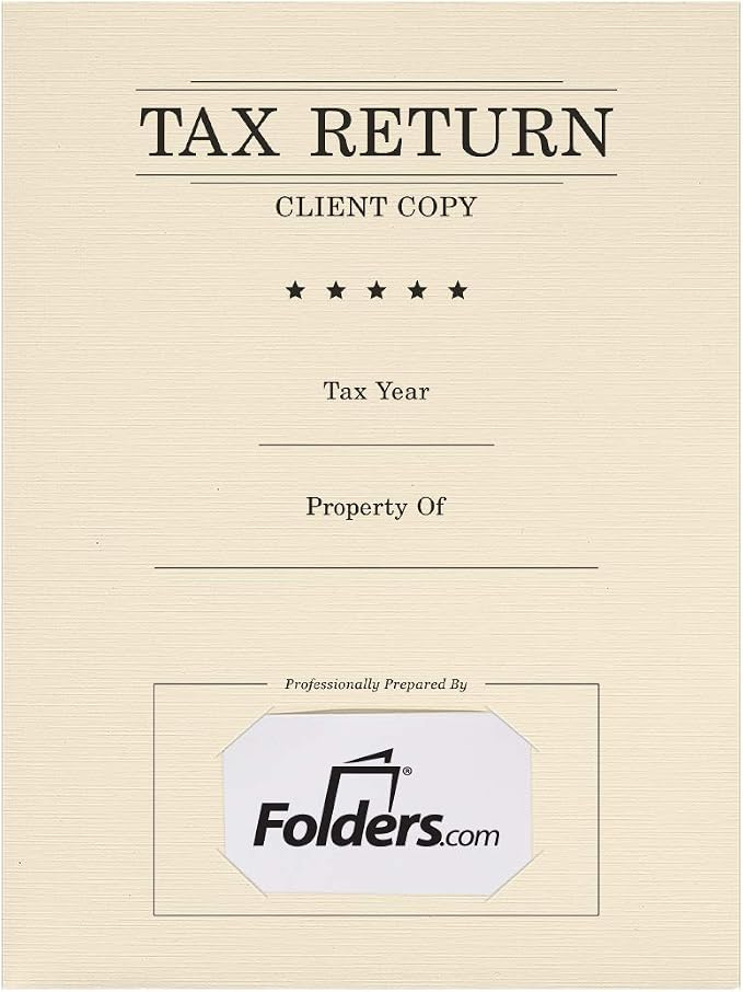 LUXPaper 9" x 12" Presentation Folders | Two Pocket | Natural | 80lb. Cover | - Image 3
