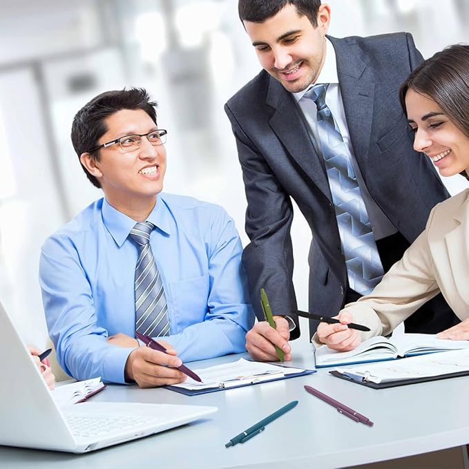 6 Pcs Colorful Gel Pens,0.5mm Fine Point for Journaling Note Taking Writing, Quick Dry Black Ink Pens for Office School Supplies Gifts for Women Teacher Students (Vintage-6pcs)-DeskLoop Office