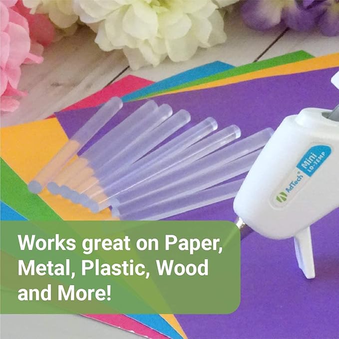 Adtech 100ct-2pk 2-100ct High Temp Mini Size Glue Sticks, 2 Pack, Clear-DeskLoop Office