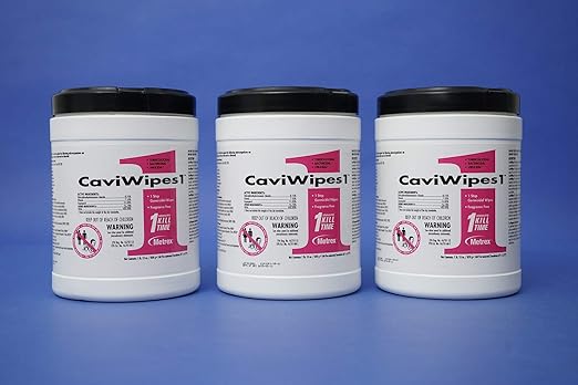 13-5100 CaviWipes1 Surface Disinfectant Towelette, 6" x 6-3/4" Size (Pack of 12)-DeskLoop Office