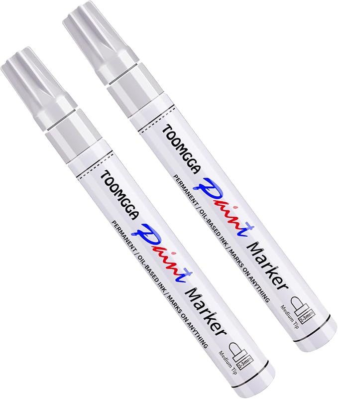 TOOMGGA White Paint Pens Permanent Paint Markers - Image 8