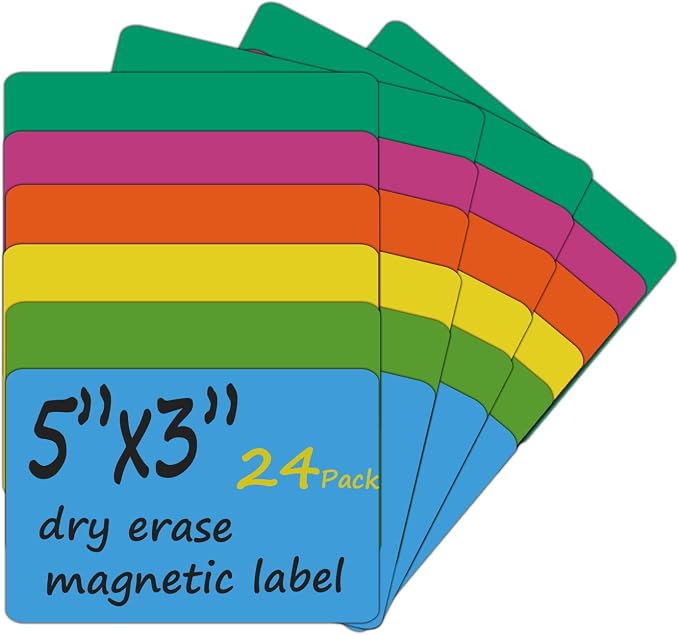 24 Packs, Magnets Post it Notes, 6Colors Labels, Widely Use to Post Notes - Image 7