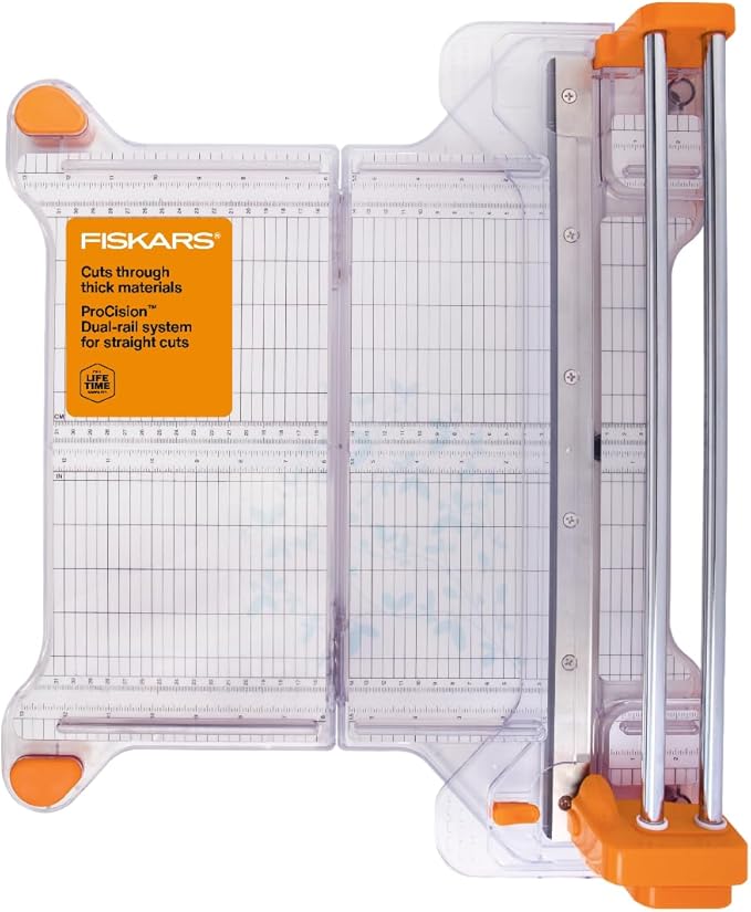 Fiskars ProCision Rotary Bypass Trimmer, 12-Inch, orange-DeskLoop Office