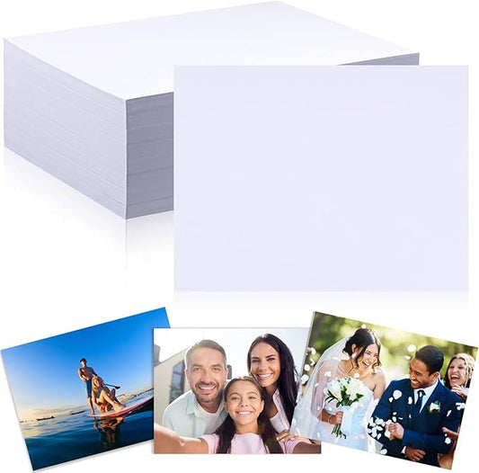 Fainne 400 Sheets Photo Paper 8.5 x 11 in Glossy Double Sided 54lbs 9.5mil 200gsm Photo Paper Glossy Card Stock for Inkjet Printing Printer Making Pictures Calendar Greeting Card Printing-DeskLoop Office