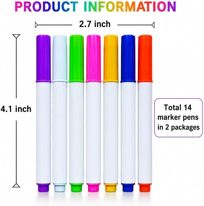 14 Colors Light Board Markers for LED Note Board - Image 8
