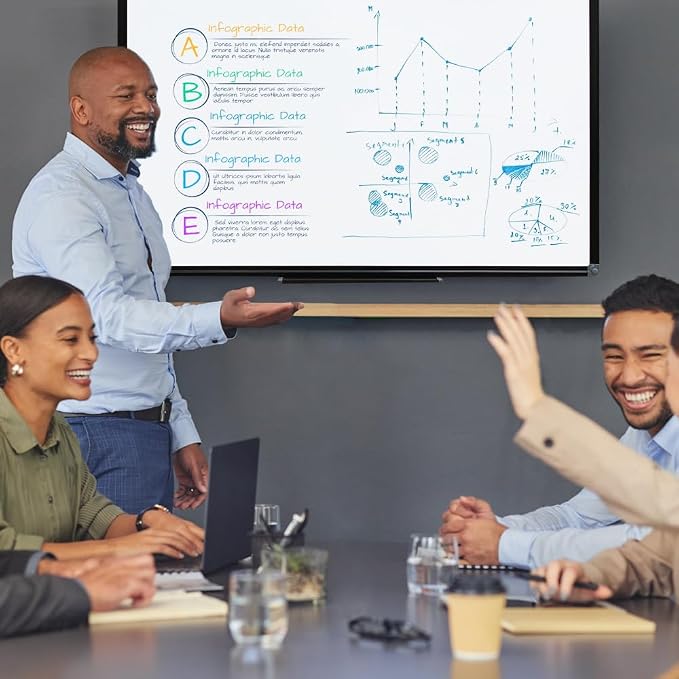 XIWODE 32x44 Inch Magnetic Dry Erase Whiteboard,Black Aluminum Frame - Image 5