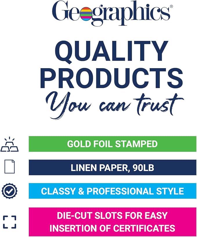 Classic Linen Document Covers, 12.5” x 9.75”, Navy Bue (25 Pack)-DeskLoop Office