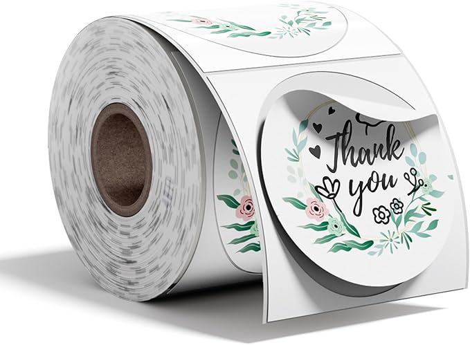 2x2 Round Thermal Labels A-DeskLoop Office