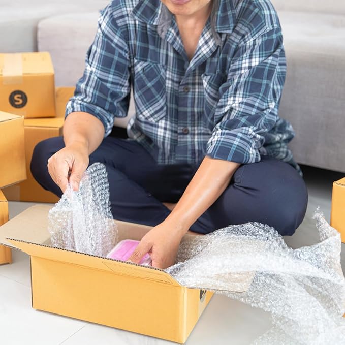 XYH 100 Pcs Bubble Pouches, 6''x8''or 8''x10'' Multiple combinations Bubble Bag for Packing, Which is Anti-Impact Come with Exquisite Sealing Label Storage Packing and Moving.-DeskLoop Office