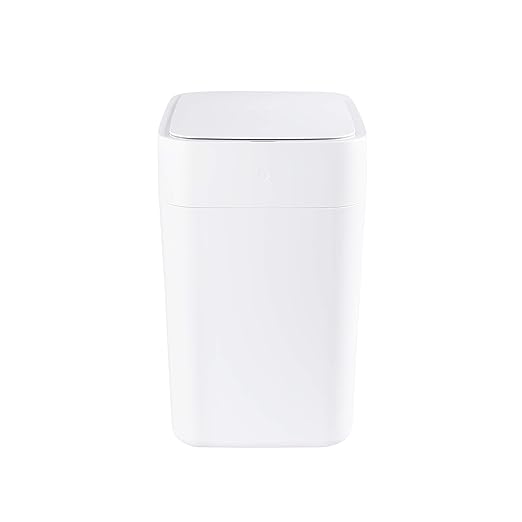 TOWNEW T1S 4.1 Gallon Automatic Self-Sealing and Self-Changing, Motion Sense Activated Trash Can, 2024 Upgrade Smart Garbage Can with Lid for Kitchen Bathroom Office, White-DeskLoop Office
