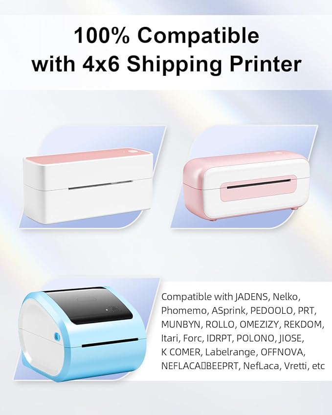 Phomemo 2.25”x1.25” Reflective Thermal Labels, Color Self-Adhesive Stickers Label, Relly Cool Thermal Printer Label for Address, Logo, Shipping, Barcodes, QR Code (500 Labels/Rolls,1 Roll-DeskLoop Office